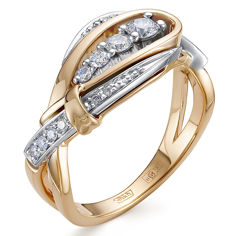 Кольцо, золото, бриллиант, 1-11-1130-101